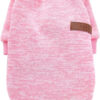 Dog Clothes Dogs Sweater Soft Puppies Clothing Winter Puppy Sweaters Warm Outfit for Dogs Small XXS XS Cat Apparel (Pink, XS)
