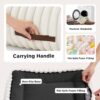 Cute Couch for Pets - Fluffy Cat Sofa with Premium Soft Corduroy Fleece, Fuzzy Couch Bed with Removable Washable Cover, Supportive Cat Chair for Indoor Cats, 24Inch, Cream