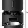 Automatic Cat Feeder, Automatic Cat Food Dispenser with Freshness Preservation, Timed Pet Feeders for Dry Food, up to 50 Portions 6 Meals per Day, Granary Pet Feeder for Cats Dogs