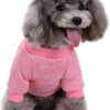 Dog Clothes Dogs Sweater Soft Puppies Clothing Winter Puppy Sweaters Warm Outfit for Dogs Small XXS XS Cat Apparel (Pink, XS)