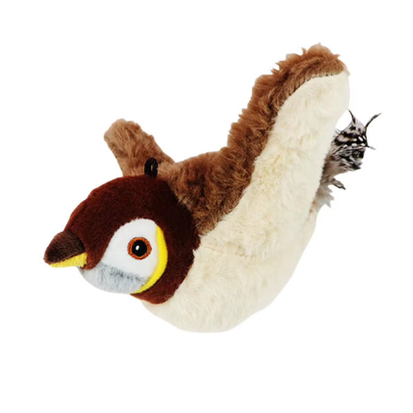 45fc0fae54ed6e4f7ff1d7a05a08cffe.jpg Interactive Cat Toys Flapping Wings(No Flying) Sparrow Catnip Toys Simulated Chirping Bird with Vibration Sensor for Cats