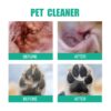 Dog Tooth & Ear Cleaning Wipes, Pet Dental Care Finger Wipes for Dogs&Cats - Reduces Plaque and Freshens Breath(50Pcs)