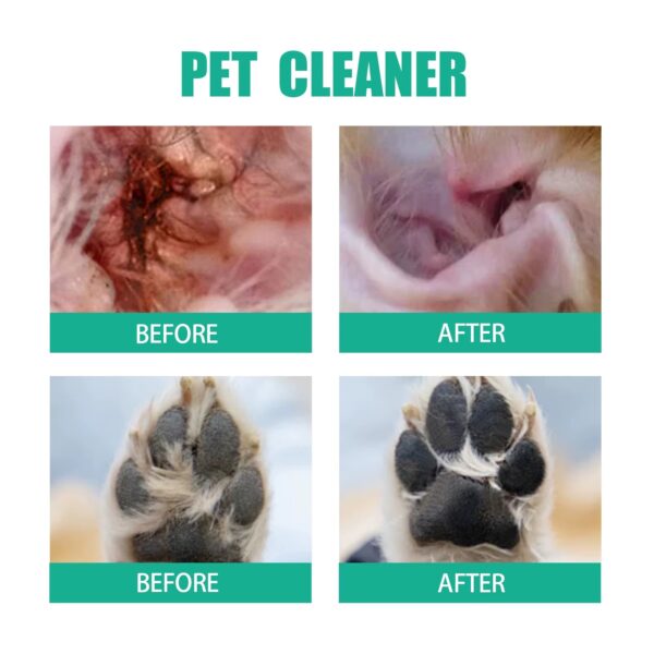 Dog Tooth & Ear Cleaning Wipes, Pet Dental Care Finger Wipes for Dogs&Cats - Reduces Plaque and Freshens Breath(50Pcs)