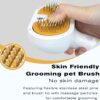 Pet Steam Brush for Dog & Cat – 3-In-1 Spray Hair Removal Comb – Steam for Shedding & Grooming – Water Brush for Long & Short Haired Pets – Spritz Defur Comb – Includes Waterless Shampoo