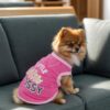4 Pack Dog Shirts Summer Printed Puppy Clothes Cute Sleeveless Pet T Shirts Dog Clothes for Small Medium Dogs Cats Girl(S)