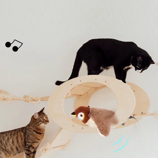 72d8914c45639bc5a1ddf600f2d45004.jpg Interactive Cat Toys Flapping Wings(No Flying) Sparrow Catnip Toys Simulated Chirping Bird with Vibration Sensor for Cats
