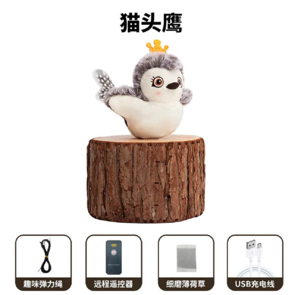 7b9a066a082a4772801c79a542389c6d.jpg Interactive Cat Toys Flapping Wings(No Flying) Sparrow Catnip Toys Simulated Chirping Bird with Vibration Sensor for Cats