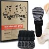 Tigertoes Premium Non-Slip Dog Socks for Hardwood Floors - Extra-Thick Grip That Works Even When Twisted - Prevents Licking, Slipping, and Great for Dog Paw Protection - Size Large