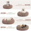 Orthopedic Dog Bed Comfortable Donut Cuddler round Dog Bed Ultra Soft Washable Dog and Cat Cushion