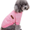 Dog Clothes Dogs Sweater Soft Puppies Clothing Winter Puppy Sweaters Warm Outfit for Dogs Small XXS XS Cat Apparel (Pink, XS)