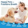 Dog Tooth & Ear Cleaning Wipes, Pet Dental Care Finger Wipes for Dogs&Cats - Reduces Plaque and Freshens Breath(50Pcs)