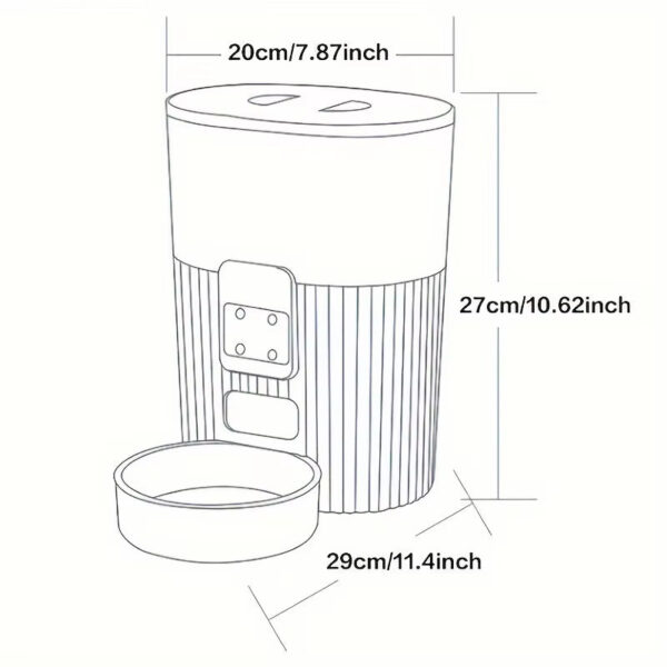 Cat Automatic Feeder Dog Fixed Feeding Machine Cat Food Dog Food Wifi Remote Smart Cat Pet Food Dispenser