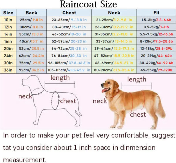 S-5XL Pets Small Dog Raincoats Reflective Small Large Dogs Rain Coat Waterproof Jacket Fashion Outdoor Breathable Puppy Clothes