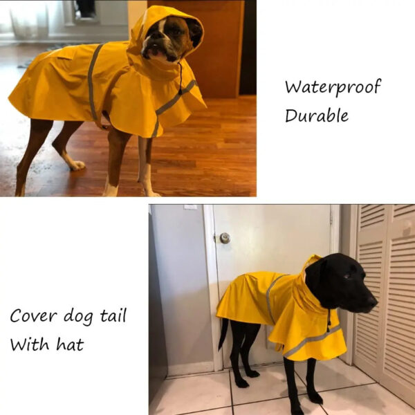 S-5XL Pets Small Dog Raincoats Reflective Small Large Dogs Rain Coat Waterproof Jacket Fashion Outdoor Breathable Puppy Clothes