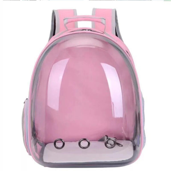 Large Capacity Baisher Pet Carrier Backpack, Durable Transparent PC Material, Zip Closure, Space Capsule Design for Cats
