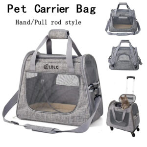 Dog Carrier Bag Soft Side Backpack Cat Pet Carriers Dog Travel Bags Airline Approved Transport For Small Dogs Cats Outgoing