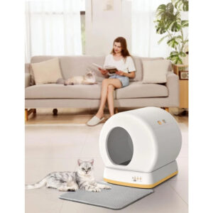 Self-Cleaning Cat Litter Box, Advanced Safety System Automatic Cat Litter Box Perfect for Multi Cats
