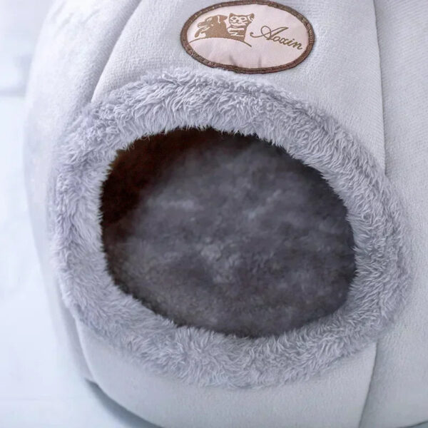 Pet bed with cat ears cat bed for small medium large cats Keep warm in winter  Comfortable and soft Machine washable