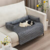 Waterproof Pet Dog Bed Blanket Mat Dog Sofa Couch Slipcover Pet Pad with Neck Pillow Washable Cat Calming Nest for Travel Home