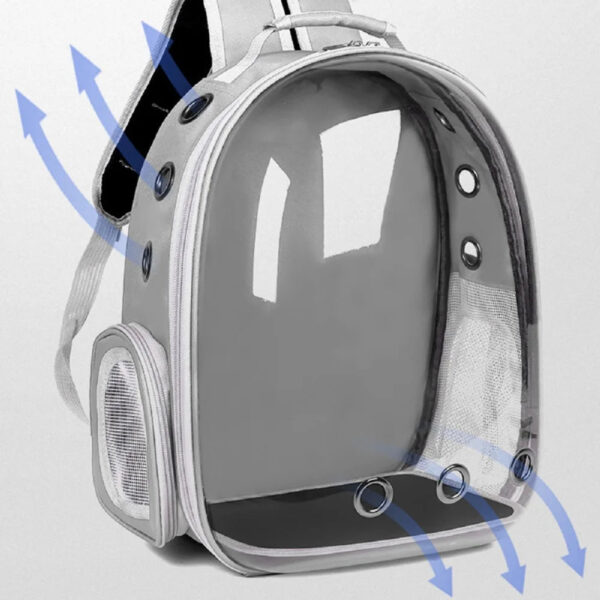 Large Capacity Baisher Pet Carrier Backpack, Durable Transparent PC Material, Zip Closure, Space Capsule Design for Cats