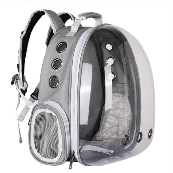 Large Capacity Baisher Pet Carrier Backpack, Durable Transparent PC Material, Zip Closure, Space Capsule Design for Cats