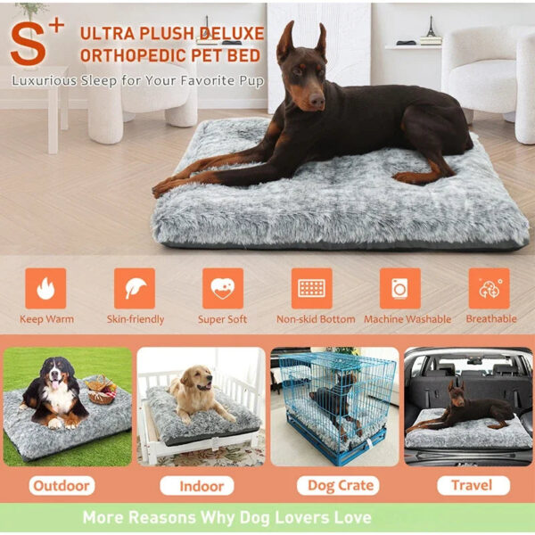 Plush Dog Bed Mat Cat Beds for Small Medium Large Dogs Removable for Cleaning Puppy Cushion Super Soft Claming Dog Beds Pet Bed