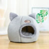 Pet bed with cat ears cat bed for small medium large cats Keep warm in winter  Comfortable and soft Machine washable