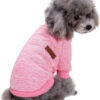 Dog Clothes Dogs Sweater Soft Puppies Clothing Winter Puppy Sweaters Warm Outfit for Dogs Small XXS XS Cat Apparel (Pink, XS)