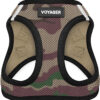 Voyager Step-In Air Dog Harness - All Weather Mesh, Reflective, No Pull Harness for Small, Medium Dogs, Cats - Secure with Hook & Loop Fastener, Buckle, Double D-Rings - Army/Black Trim, XXXS