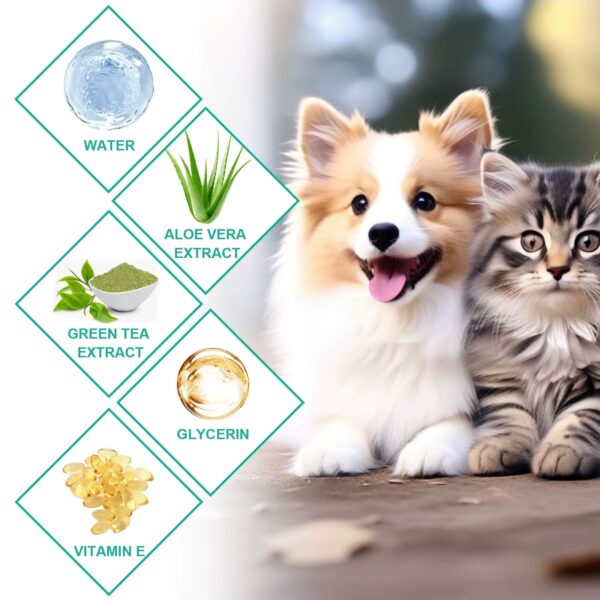 Dog Tooth & Ear Cleaning Wipes, Pet Dental Care Finger Wipes for Dogs&Cats - Reduces Plaque and Freshens Breath(50Pcs)