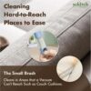 Pet Hair Remover for Couch, Grey, 17.7Inch, Durable, Reusable, Washable Lint Cleaner for Dog and Cat Hair, Gentle on Furniture, Effective on Carpets, Clothing, Bedding