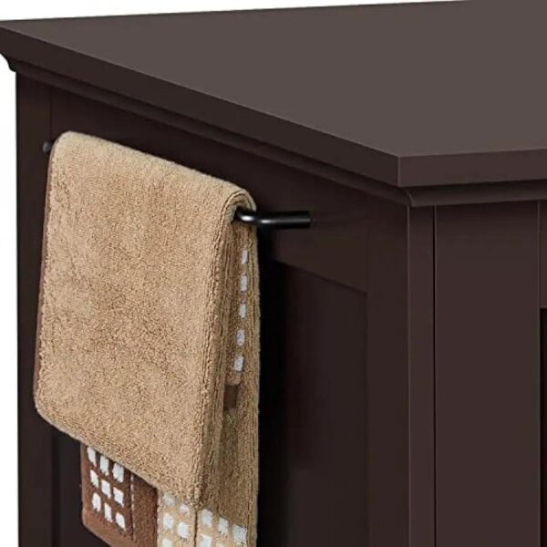 Cat Litter Box Furniture Enclosure - Hidden Kitty Litter Cat House with Hinged Door, Nightstand, Side Table & Pet Crate, Indoor
