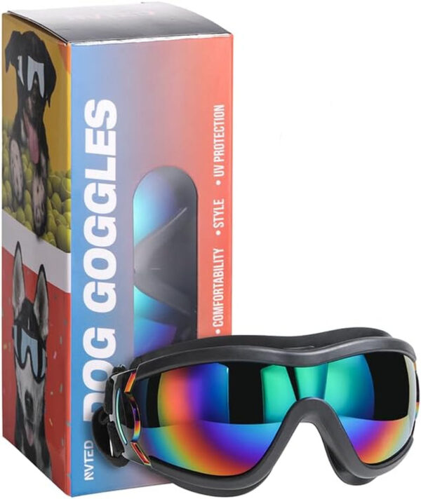 cc4af85968ac595655d0efde9c50d94b.jpg Dog Sunglasses Dog Goggles, UV Wind Dust Fog Protection Pet Glasses Eye Wear with Adjustable Strap for Medium or Large Size (Laser)
