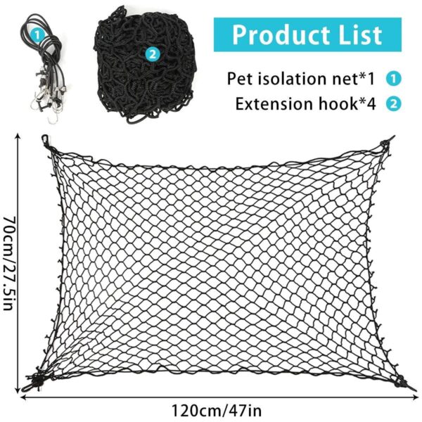 Dog Barrier Rear Seat Car