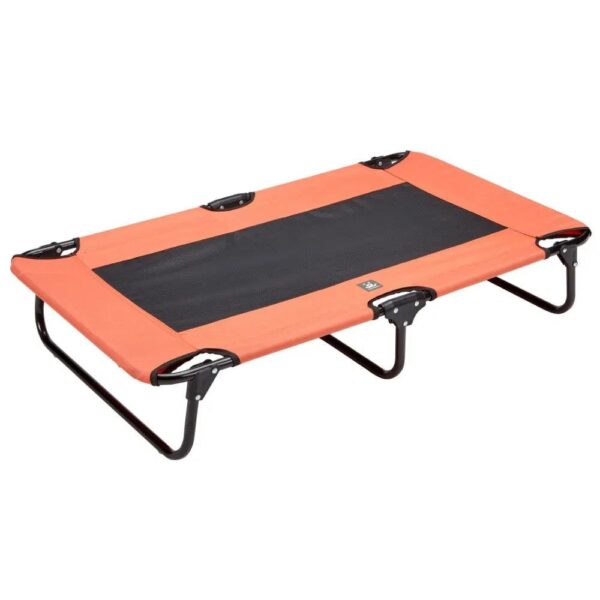 Moisture Proof Dog Bed With Breathable Mesh Fabric For Easy Cleaning Durable Steel Frame Pet Bed