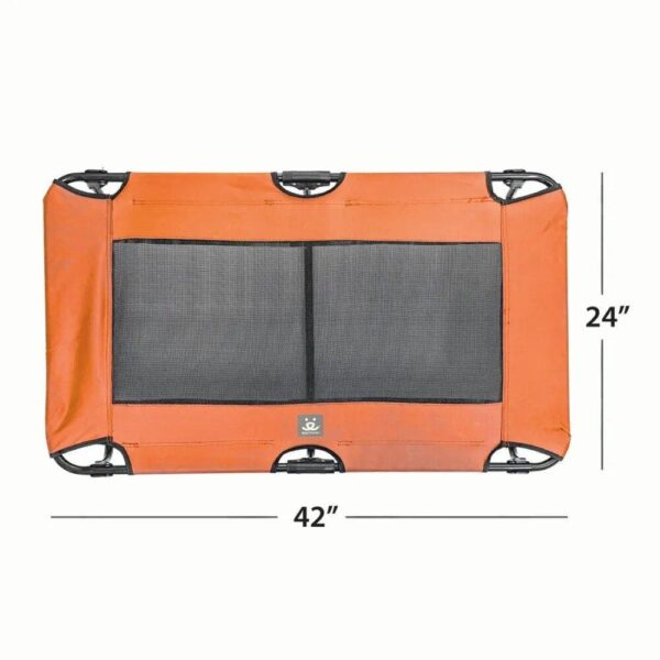 Moisture Proof Dog Bed With Breathable Mesh Fabric For Easy Cleaning Durable Steel Frame Pet Bed