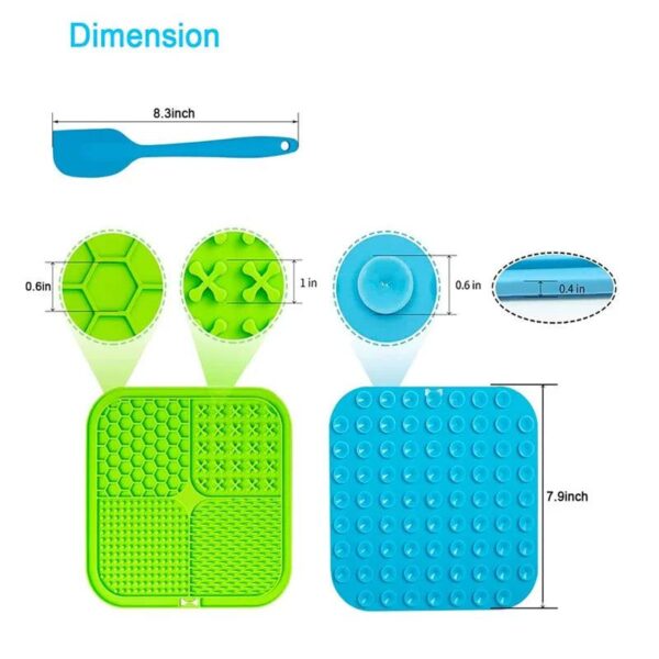 Licking Mat Slow Feeder for Dogs and Cats, Premium Lick Pad with Suction Cups for Dog Anxiety Relief, Slow Feeder Dog Bowls