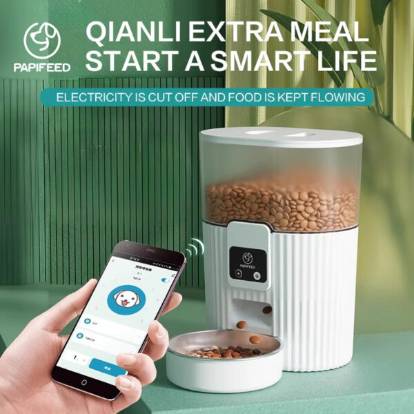 Cat Automatic Feeder Dog Fixed Feeding Machine Cat Food Dog Food Wifi Remote Smart Cat Pet Food Dispenser