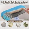 Pet Hair Remover for Couch, Grey, 17.7Inch, Durable, Reusable, Washable Lint Cleaner for Dog and Cat Hair, Gentle on Furniture, Effective on Carpets, Clothing, Bedding