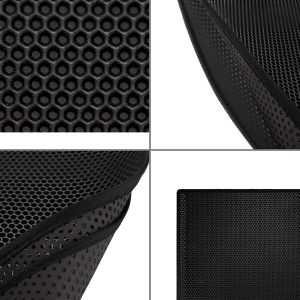 Cat Litter Mat Double Layer Waterproof Urine Proof Trapping Mat 1 Pack (Black, 24X15 Inch (Pack of 1))