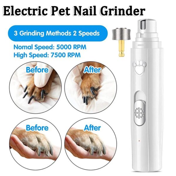 Electric Pet Nail Grinder and Clipper