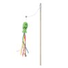 Fashion Cat Wand Toy, Natural Wooden Cat Teaser Wand for Cat, Interactive Elastic String Cat Stick Pole Toy for Indoor Cats