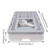 Enclosed Cat Kitty Litter Box with Scoop, Top and Front Entry Litter Box with Lid, Foldable Covered Cat Litter Box