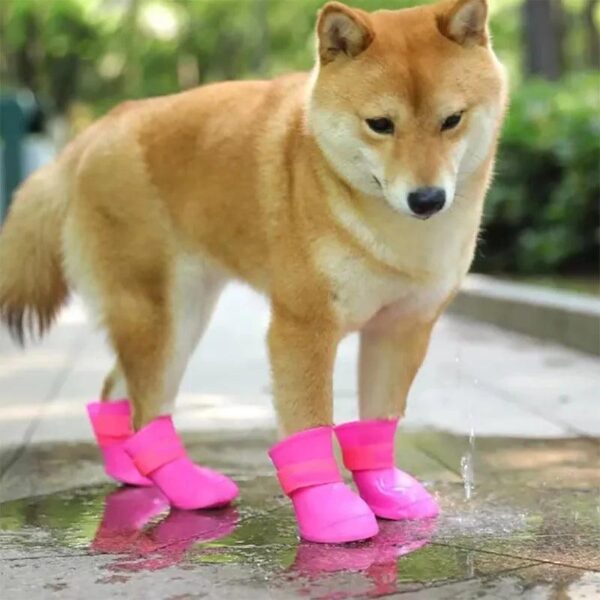 Pet Anti-slip Rubber Boots 4Pcs
