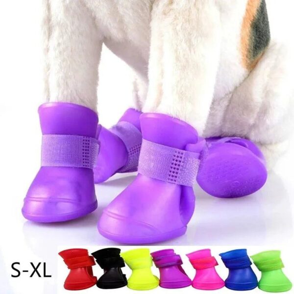 Pet Anti-slip Rubber Boots 4Pcs
