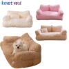 Winter Warm Cat Nest Luxury Cat Bed Sofa Comfortable Pet Bed for Small Medium Dogs Plush Puppy Cat Bed Cat Accessories