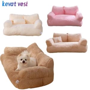 Winter Warm Cat Nest Luxury Cat Bed Sofa Comfortable Pet Bed for Small Medium Dogs Plush Puppy Cat Bed Cat Accessories